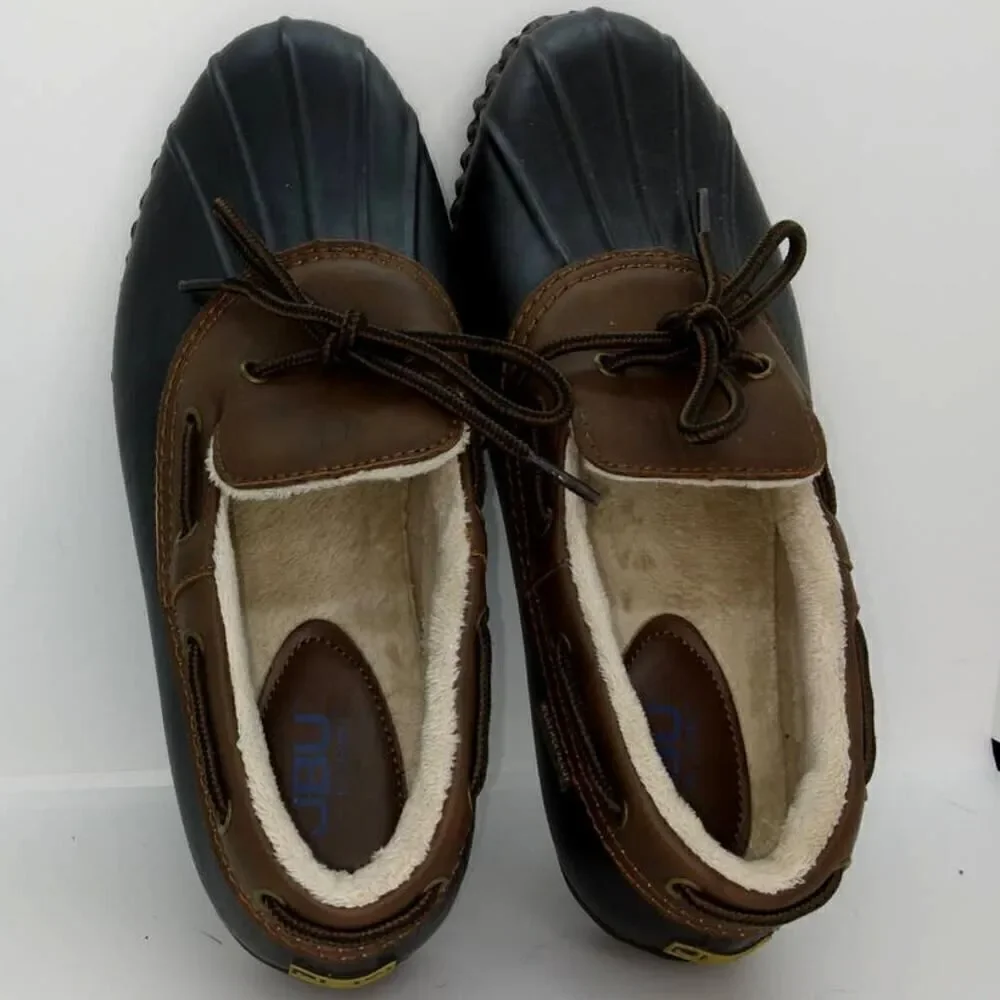 JBU by Jambu Women's Pre-owned Weather Ready Black/Brown Rain Shoes - sz. 9 1/2